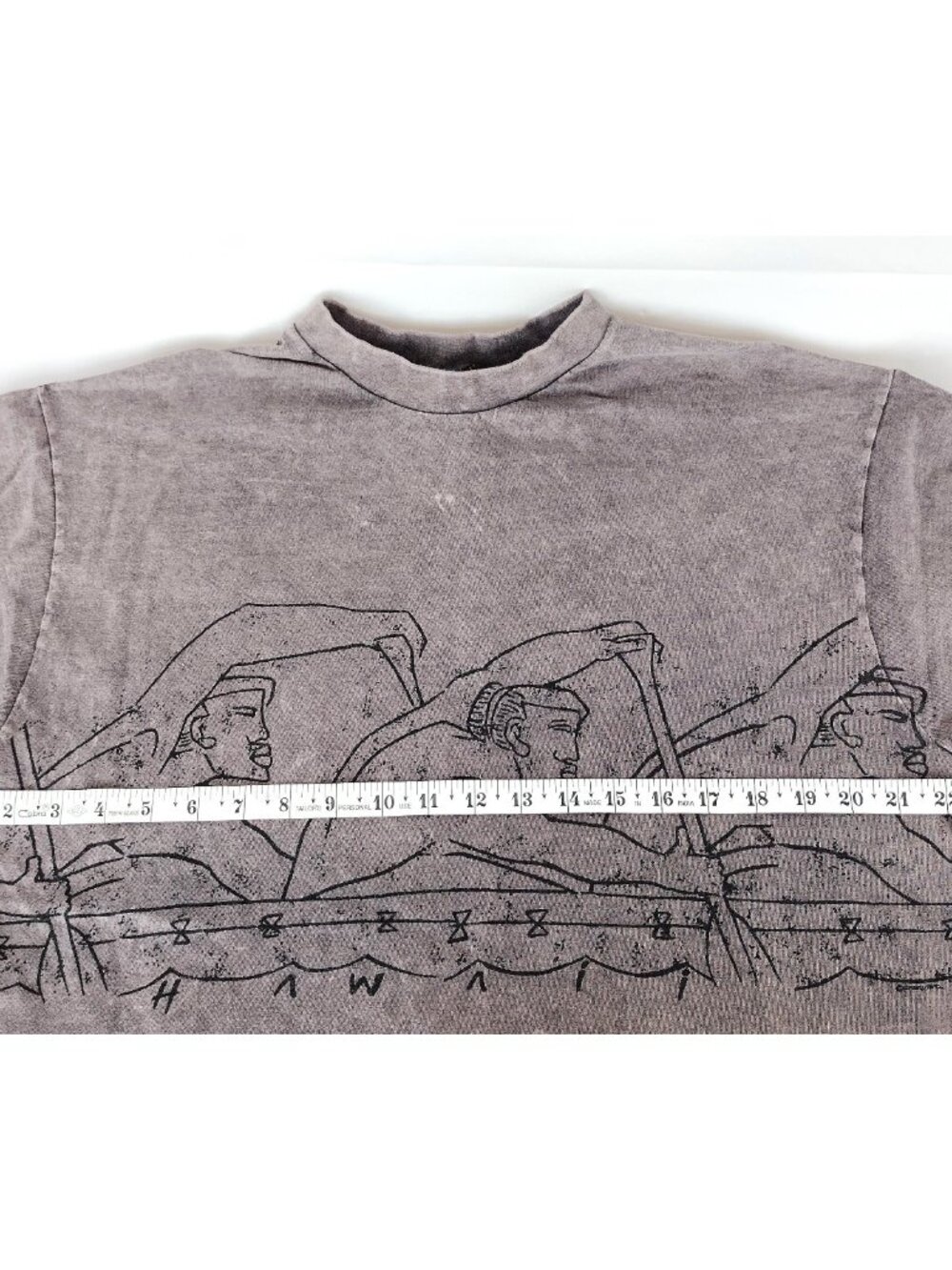Crazy Shirts Hawaii Rowing Vintage Combed Cotton Tee Shirt Grey XL - Picture 8 of 9